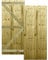 H.6ft (180cm) x W.2.5ft (75cm) Pressure-Treated (Tanalised) Pedestrian Garden Gate Flat Overlapping Feather Edge Boards on a Semi-Braced Timber Frame Latch & Hinge Pack Not Required