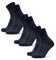 DANISH ENDURANCE Leichte Merino Wolle Wandersocken, Sommer Wollsocken, Unisex, für Herren & Damen, 3 Paar, Marineblau, 39-42