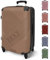 NoBoringSuitcases.com® Reisekoffer 67cm 72L Personalisiert - Großer Hartschalenkoffer mit Rollen, Leichtgewicht Trolley, Koffer Groß für 20kg Gepäck Linien in 6 Farben, Koffer für Flugzeug