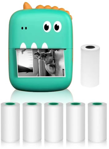 ERYUE Pocket Printer,Mini imprimante Thermique Multifonction Portable Fabricant d'autocollants Photo instantanée Impression sans Encre Prise en Charge Connexion BT