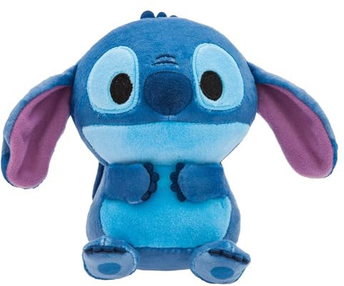 Disney Store Official Peluche Stitch, Lilo & Stitch, 15 cm/6, avec Bonnet Rose en Forme de Coeur détachable, Cadeau de la Saint-Valentin, Convient dès la Naissance, Adapté à Tous Les âges