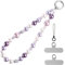 pcgaga Abalorio de teléfono con cuentas de perlas, correa de muñeca para teléfono móvil, correas de pulsera hechas a mano, cadena de muñeca antipérdida para mujeres y niñas, accesorios para teléfono,