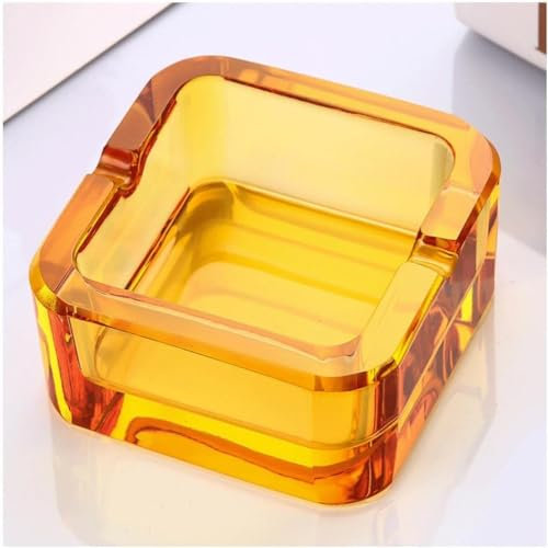 QMOWIZ Glass Beer Cups Glass Ashtray in Cigar ashtrays for Outdoors Decorative Modern Ashtray for Indoor Champagne Glasses