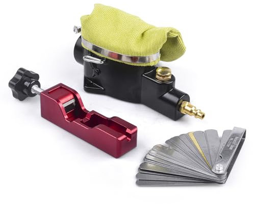 CNRAQR Spark Plug Gap Tool & Pneumatic Spark Plug Cleaning Kit - Air Sandblast Cleaning Tool for Most 10mm, 12mm, 14mm Spark Plugs
