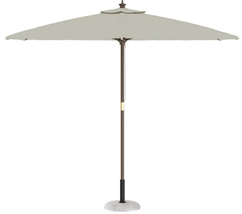 vidaXL Parasol Base Light Grey and Grey 45 x 45 x 40 cm, Garden and Terrace Umbrella Base, Round, Modern Parasol Holder, Durable Outdoor Stand, Sturdy Stabilizer for Sunshade