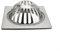 Grondaie in acciaio inox, protezione per grondaie, protezione dalle foglie, protezione dalle foglie, per scarico del tetto piano, tubo di scarico (quadrato 5 pollici)