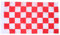 Yardwe Bandiera a scacchi rossa e bianca - 96x64 cm, in poliestere, per auto da corsa, per giardino, cortile, prato, patio, casa, dormitorio.