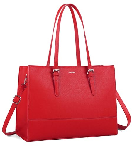 TANTOMI Laptop Handtasche Damen, 15,6 Zoll Aktentasche Damen, Computertasche, Business-Schultertasche, Bürotasche, Handtasche
