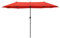 PHI VILLA Sonnenschirm Balkon Rechteckig Groß 200×380cm Balkonschirm Garten Gartenschirm mit Kurbel UV Schutz Parasol Windfest, Orangerot
