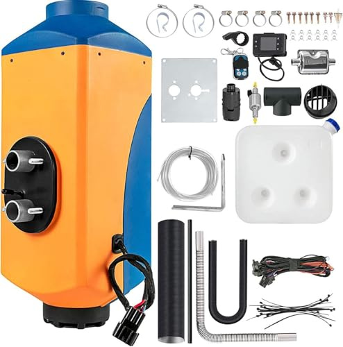 WUGMCNFBC Riscaldatore ad Aria Diesel da 8 kW e 24 V con Telecomando e Interruttore LCD, riscaldatore a Basso Rumore per Camion, Auto e Camper