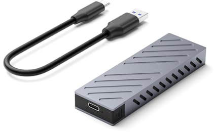 TsoLay M2 SSD Gehäuse NVMe SSD Gehäuseadapter 10Gbps USB 3.2 Gen2 USB-C Externes Gehäuse Werkzeugloses Design NVMe