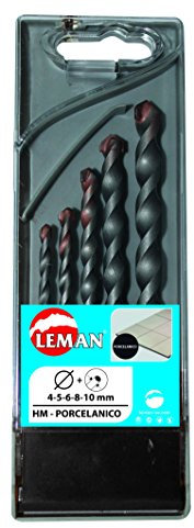 Leman 611.000.05 - Juego 5 brocas cilindricas especial porcelanico