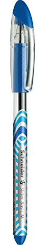 Schneider 3 Stück Kugelschreiber Slider Basic pte Durchschnitt blau