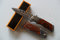 CP-PC-027 - Petit Couteau Automatique Lame Acier 7 Cm Manche Bois 9 Cm Chasse Pêche Bivouac