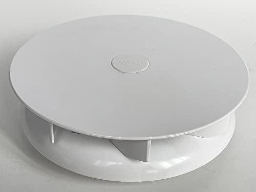 Petit ventilateur de fourgon rotatif à profil bas pour caravane de bus van blanc