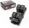 LST Fensterheber Schalter links schwarz Chromfarben kompatibel mit Cupra Ateca Formentor Leon Seat Tarraco Skoda Karoq Kodiaq Superb VW Arteon Atlas Golf Passat Polo Taigo Taos Tayron T-Cross Tiguan