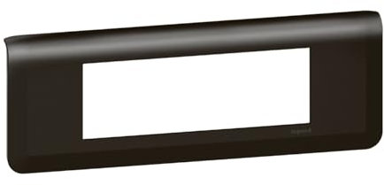 Legrand 079056L Mosaic Plaque de Finition Horizontale pour 6 Module, Noir Mat