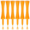 Zivisk Golf Tees Kunststoff 100 Stück Orange 70mm