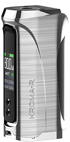 In-nokin Kroma R Mod 6-80W Vape Box Battery (Steel) - E Cigarette Mod Powered by Single 18650 Battery (Sold Separately), No Nicotine