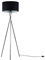 MiniSun | Modern Brushed Chrome Metal Tripod Floor Lamp with a Black Drum Shade | Floor Lamps & Torchieres, Home Décor, Improvement & Lifestyle Essential