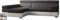 PAOLO Ecksofa Schlaffunktion, Eckcouch mit Bettkasten, Freistehendes Schlafsofa, L-Form Ecksofa, Schlafsofa mit bettfunktion, L-Form Sofa (Dunkelgrau + Weißer Kunstleder (EKO)