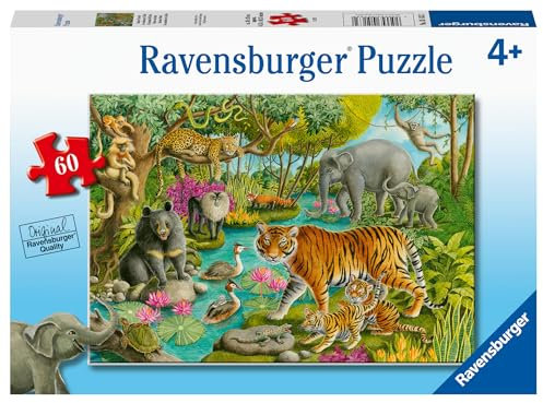 Ravensburger Animals of India 60 Piece Jigsaw Puzzle for Kids Age 4+