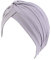 beauty YFJH Damen-Turban, Baumwolle, Kopfbedeckung, Kopfbedeckung, Haube, Haarausfall, Grau, Einheitsgröße
