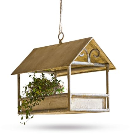 Loberon Vogelhaus Rantolla - antikbraun
