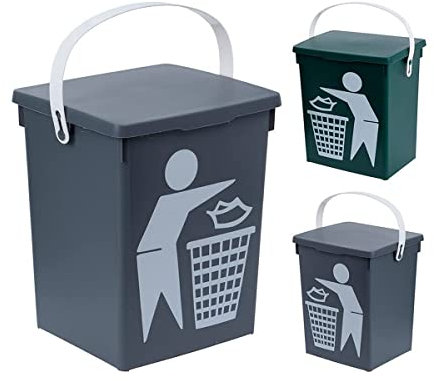 Poubelle 5 litres Couleurs assorties 235 x 180 x 165 mm