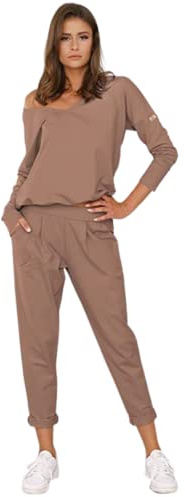 Italian Fashion Survetement Femme | Ensembles Sportswear | Survêtements Femme | Ensemble Détente pour l’Automne, l’Hiver le Printemps et l'Été | Tenue Interieur Chic S-XXL