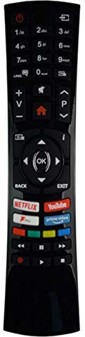 Onlineaudioelectrical Replacement Remote Control Compatible for Bush ELED24HDSDVD 24 Inch Smart HD Ready TV/DVD Combi - Black