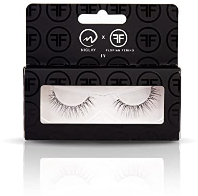 NICLAY falsche Wimpern – hochwertige fake lashes mit extravagantem Look, kreiert mit Star-Stylist Florian Ferino, bis zu 30 mal wiederverwendbar - 1 Paar