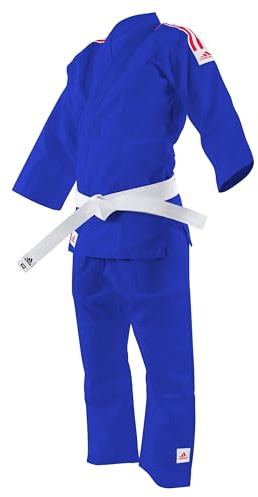 adidas Kimono Judo Couleur J200C, Bleu, 100
