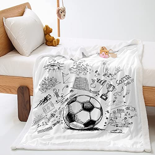 Highdi Wohndecke Flauschige Kuscheldecke Zweiseitige Fleece Decke mit 3D-Sportdruck, Weiche Warm Fleecedecke als Sofaüberwurf, Tagesdecke, Wohnzimmerdecke (90x120cm,Trophäen)
