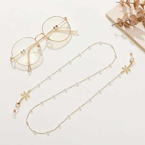 Brillenkette Brillenkette Für Damen, Perlenkette, Modisch, Brillenband, Sonnenbrillenkette, Schnüre, Lässig, Brillenzubehör, Gold