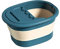 harayaa Foot Bath Tub Foldable Foot Bath with Lid Space Saving 26 Massaging Points Soothing Relaxing Tired Feet Large Foot Soaking Basin for Picnics, Blue
