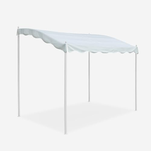 Produce Shop Gazebo 3x2 Metri Giardino Acciaio Ingresso Bar Hotel Pergola UV - Bianco