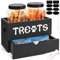 MEMOORIAL Dog Treats Container, Pet Treats Storage Organizer with 2 Treat Jars(40oz) and Drawer for Dog and Cat, Dog Food Storage Cat Food Storage Container, Dog Treat Organizer, Gift for Pet Owner