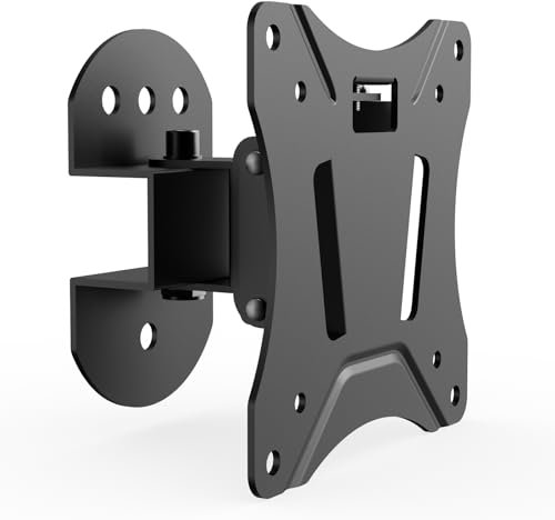 WORLDLIFT TV-Wandhalterung für 13-27 Zoll bis 25 kg schwenkbar und neigbar Universal für LCD LED Monitor und Flachbildfernseher Bildschirm VESA 75/100mm Extra schlankes