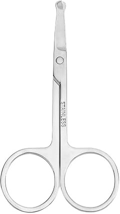 Nasenschere - Nasentrimmer - Augenbrauenschere - Bartschere (Silber)