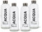 BrandPrint Lot de 4 bouteilles en verre modèle EOS de 1 litre, sérigraphiées avec bouchon à vis (2 naturale et 2 frizzante).Serigraphié en langue Italienne