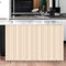 Surwin Rideau Court Cuisine, Anti-poussière Rideau Fenetre Rideau Étagères Rideau de Porte Rideaux Armoire Petit Rideau Occultant pour Salon Placard Café (W100xH70cm,Beige)