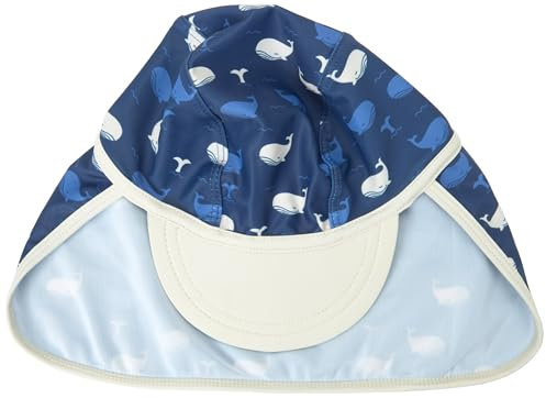 Playshoes Unisex Kinder UV-Schutz Mütze Badekappe Kopfbedeckung, Wal, 51cm
