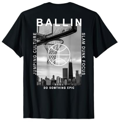 Basketball Hip Hop Urban Edgy Y2K Backprint Streetwear T-Shirt