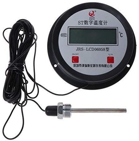 Industrial Boiler Electronic Thermometer Digital Thermometer Water Temperature Sensor Detector Gauge 10M Wire with Probe Boiler Digital Thermometer with Probe