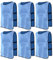 6 Stück Leibchen Fußball Set, Sports Mesh Bibs, Trainingsleibchen Basketball, Sport Trikot Leibche für Erwachsene, Leibchen Mesh Weste für Training, Trainingsleibchen für Herren Damen (Himmelblau)