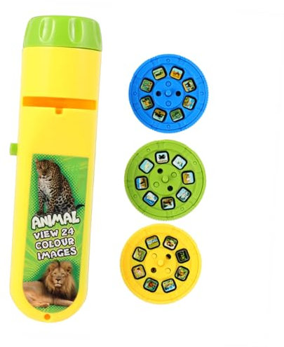 ORFOFE Boys and Girls Interactive Toy 1 Set Projection Flashlight Toy Chic Educational Plaything