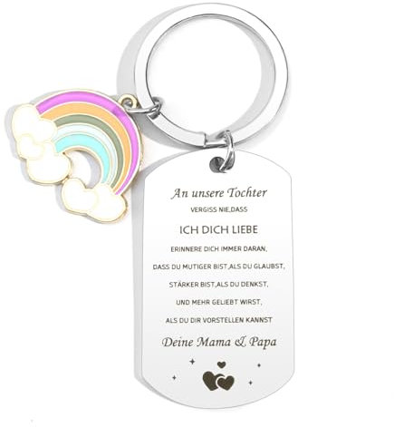 Tochter Geschenke Von Eltern,Geschenke Für Tochter Von Eltern,Geschenk Tochter,Für Meine Tochter Geschenk,Beste Tochter Der Welt Geschenke,Weihnachtsgeschenke Für Tochter,Tochter Schlüsselanhänger