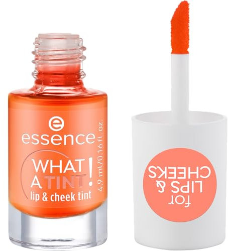 Essence Cosmetics What A Tint, Tinte Para Labios Y Mejillas, De Larga Duración, Resultado Inmediato, Natural, 4.9 ml
