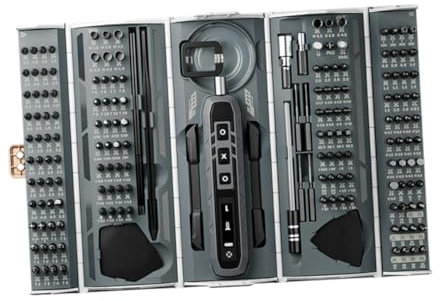 Baoblaze Kit de destornilladores eléctricos de precisión con 3 configuraciones de, juego de destornilladores profesionales 180 en 1, kit de